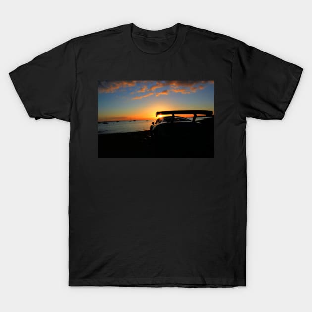 Silhouetted Sunset T-Shirt by VHS Photography